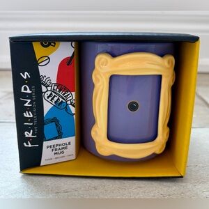 NWT Friends Peephole Frame Mug - Purple and Yellow